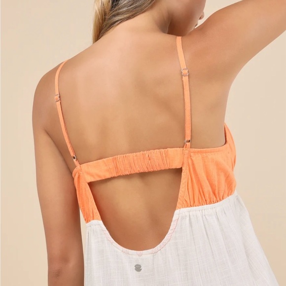 Roxy Orange and White Dress - Picture 3 of 9